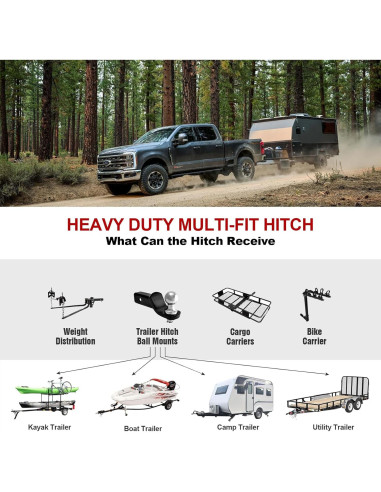 Receptor de enganche APS para Ford Transit 2015-2025, 2721 kg