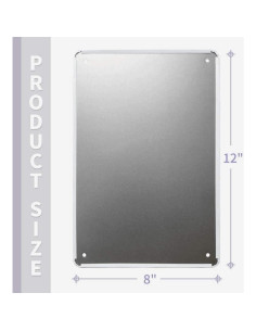 Cartel de Advertencia de Aluminio para Piscina 20x30 cm 2