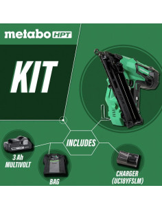 Clavadora de Acabado Angular Inalámbrica Metabo HPT 18V 15 Gauge 2