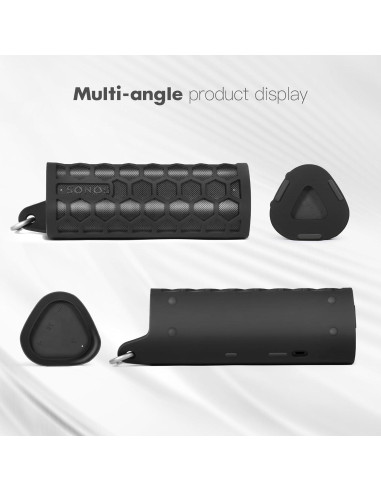 Funda de Silicona OUKNAK para Altavoz Sonos Roam 2 - Negro