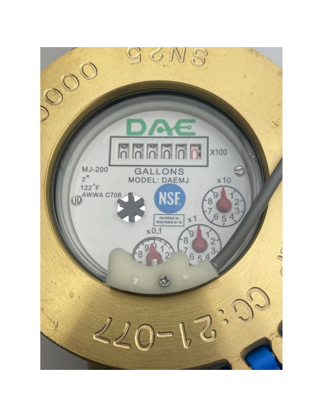 Medidor de Agua DAE MJ-200n 2" NTEP NSF61 Sin Plomo
