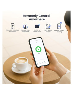 Cerradura Inteligente Wi-Fi Veise VE017G-H con Huella Dactilar 2