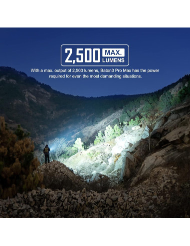 Linterna EDC OLIGHT Baton3 Pro Max 2500 Lúmenes Verde