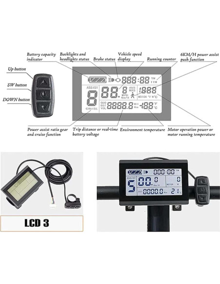 Kit Conversión Bicicleta Eléctrica DEMITER 48V 1000W 1500W