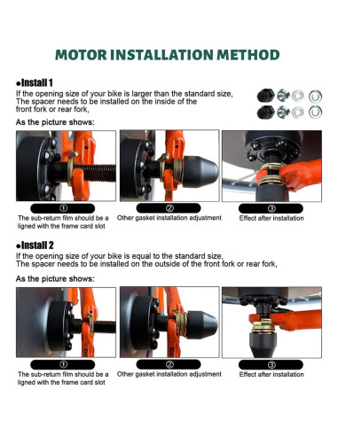 Kit Conversión Bicicleta Eléctrica DEMITER 48V 1000W 1500W