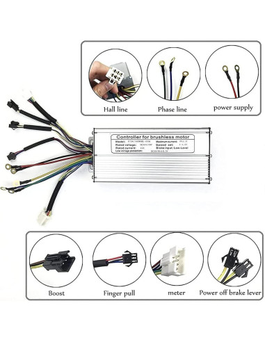 Kit Conversión Bicicleta Eléctrica DEMITER 48V 1000W 1500W