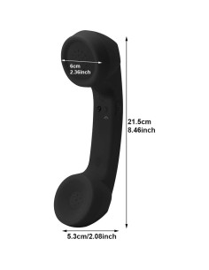 Auricular Inalámbrico Retro EMVANV Bluetooth Negro 25x9x0.3cm 2