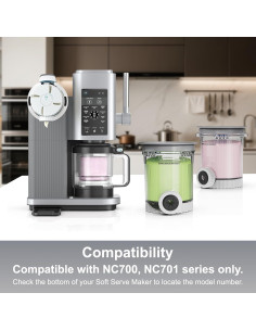 Paquete de 2 Pintas y Tapas GotSpace para Ninja Creami 16Oz 2