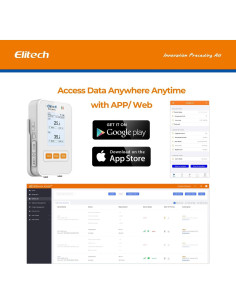 Registrador de Datos de Temperatura y Humedad Elitech RCW-360Plus 2