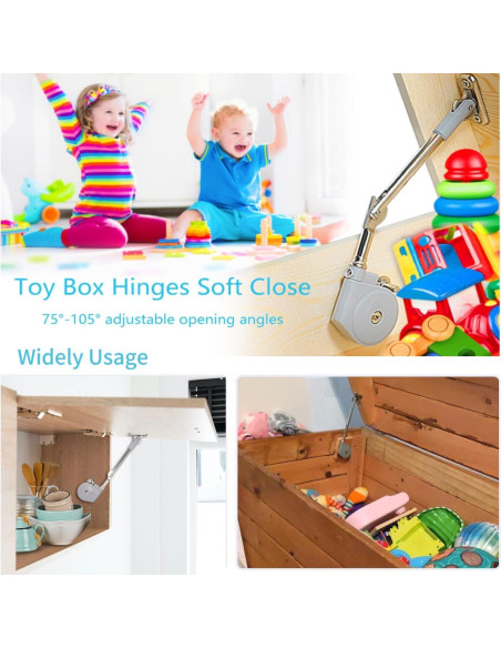 Bisagras de Soporte de Tapa Hingex 105 Cierre Suave - 2 Piezas