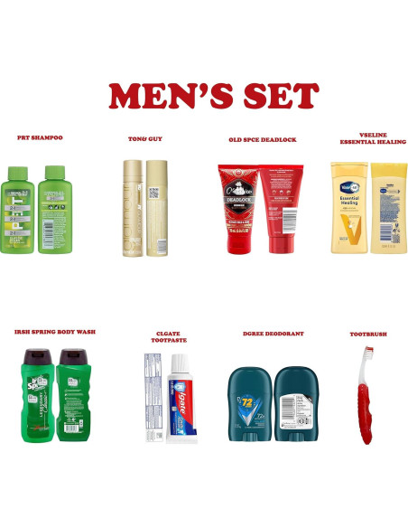 Kit de Aseo para Hombres ZompoZ - 8 Artículos TSA en Bolsa