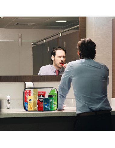 Kit de Aseo para Hombres ZompoZ - 8 Artículos TSA en Bolsa