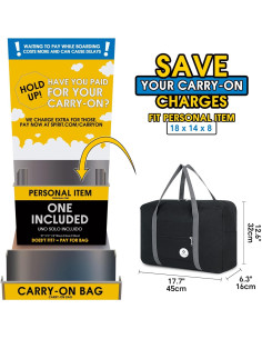 Bolsa de Viaje Plegable Narwey 45.72x35.56x20.32 cm Resistente 2