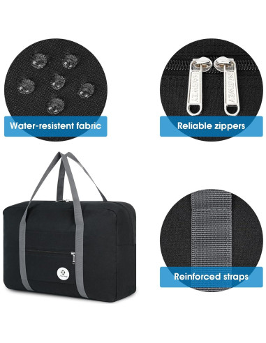 Bolsa de Viaje Plegable Narwey 45.72x35.56x20.32 cm Resistente