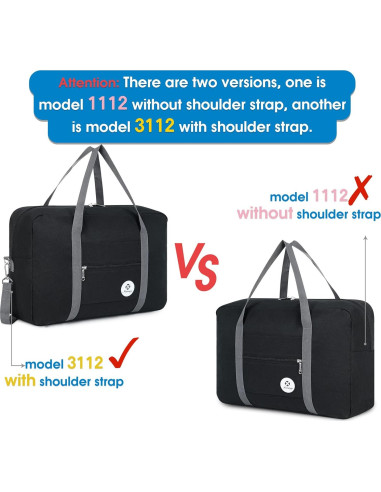 Bolsa de Viaje Plegable Narwey 45.72x35.56x20.32 cm Resistente