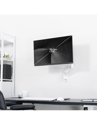 Soporte de Pared para Monitor VIVO MOUNT-V001GW 32" Blanco