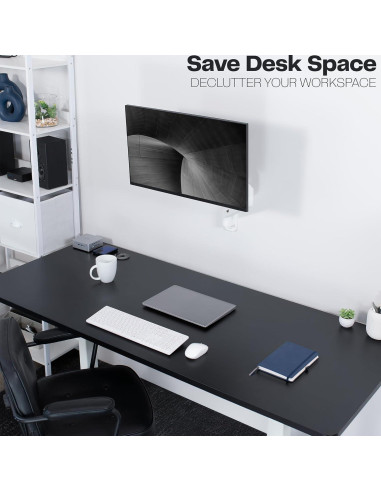 Soporte de Pared para Monitor VIVO MOUNT-V001GW 32" Blanco