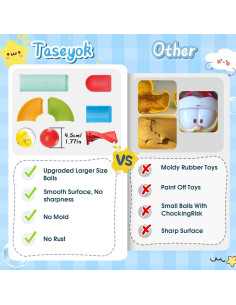 Juguetes de Baño Taseyok Pista de Bolas 28 cm para Niños 2