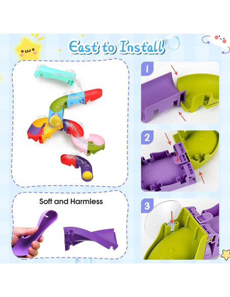 Juguetes de Baño Taseyok Pista de Bolas 28 cm para Niños