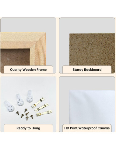 Pintura en Lienzo Big Sur 50.8x101.6 cm - Arte Moderno Enmarcado