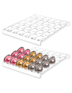 Organizador de Cápsulas de Café Cididu - 2 Paquetes, 60 Cápsulas