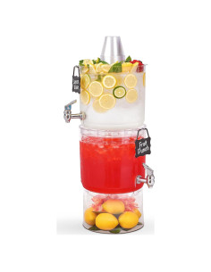 Dispensador de Bebidas Buddeez 2 Galones con Tapa y Soporte