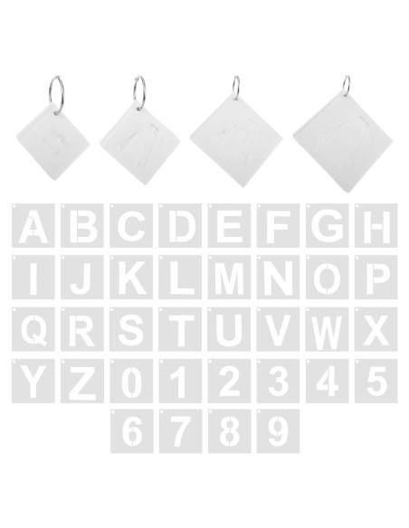 144 Plantillas de Letras y Números Reutilizables MAQUITA