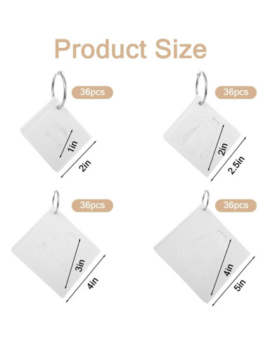 144 Plantillas de Letras y Números Reutilizables MAQUITA