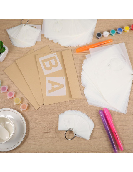 144 Plantillas de Letras y Números Reutilizables MAQUITA