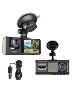 Cámara Doble para Automóvil METRICSQUARE 1080P con Audio