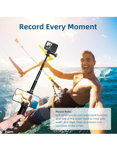 Palo Selfie AFAITH con Trípode para GoPro y Smartphones