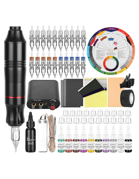 Kit de Tatuaje Completo BAMTTOO con Pluma y Accesorios
