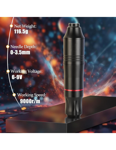 Kit de Tatuaje Completo BAMTTOO con Pluma y Accesorios