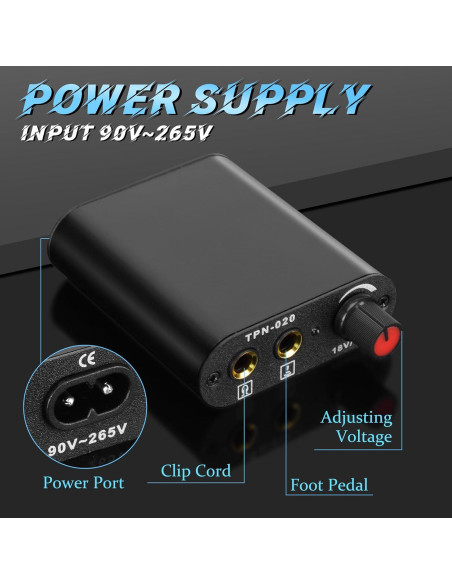 Kit de Tatuaje Completo BAMTTOO con Pluma y Accesorios