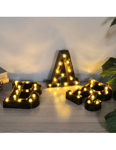 Luces de Letras LED Rdutuok para Bar y Fiesta - 23 cm