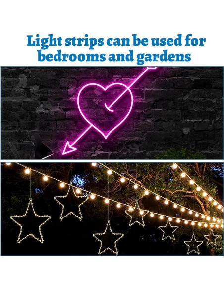 30 Clips de Montaje LED Impermeables Nogeqi para Cinta Neón