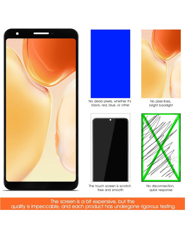 Pantalla OLED de Reemplazo para Google Pixel 3A - Negro
