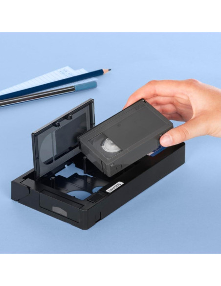 Adaptador de casete Hama VHS-C a VHS motorizado 6 mm Negro