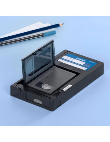 Adaptador de casete Hama VHS-C a VHS motorizado 6 mm Negro