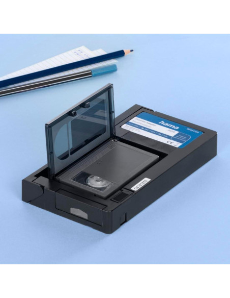 Adaptador de casete Hama VHS-C a VHS motorizado 6 mm Negro