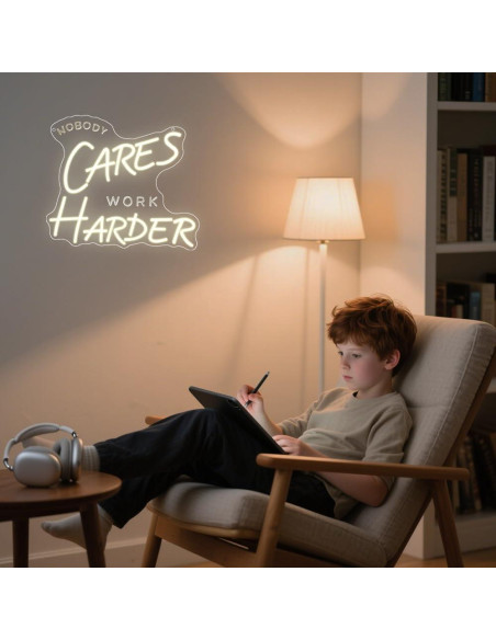 Luz LED Neón Motivacional BEISKAFNVSZ 35x30 cm USB