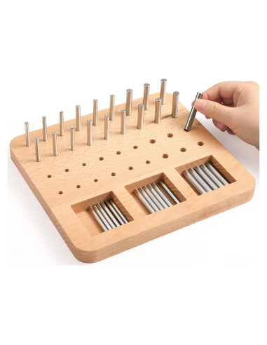 Tablero de Clavos de Madera Triceratops 36 Agujeros Terapia