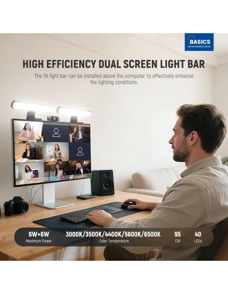 Barra de Luz LED Doble NEEWER L10 para Monitor 12W Bi Color