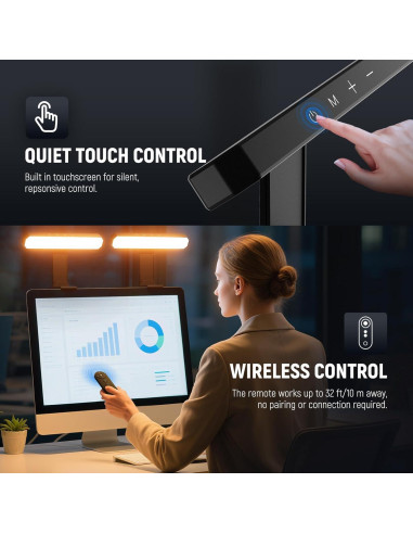 Barra de Luz LED Doble NEEWER L10 para Monitor 12W Bi Color