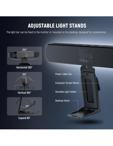 Barra de Luz LED Doble NEEWER L10 para Monitor 12W Bi Color