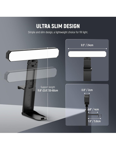 Barra de Luz LED Doble NEEWER L10 para Monitor 12W Bi Color