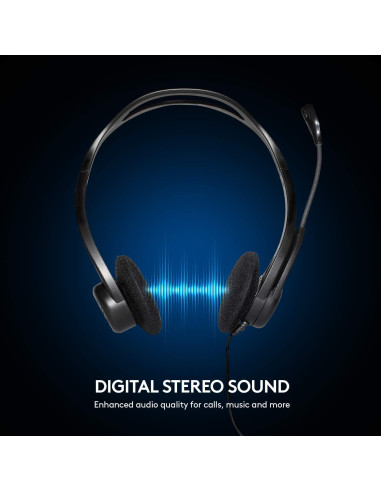 Auricular USB Logitech H960 con Micrófono Cancelación Ruido