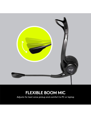 Auricular USB Logitech H960 con Micrófono Cancelación Ruido