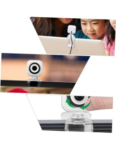 Micrófono Webcam USB Hemobllo Blanco 640x480 para Video Llamadas 2