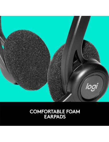 Auricular USB Logitech H960 con Micrófono Cancelación Ruido
